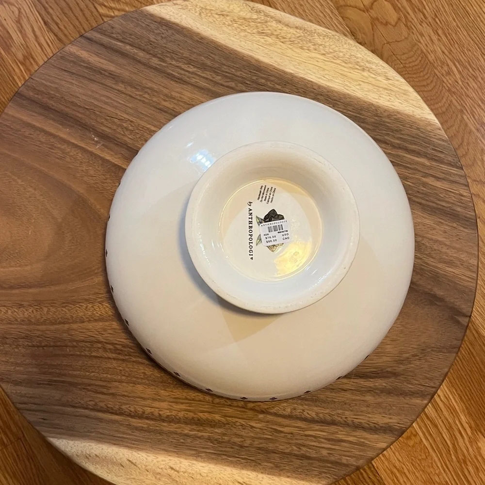 Anthropologie The Bistro Tile Stoneware Candy Bowl: Halloween Edition